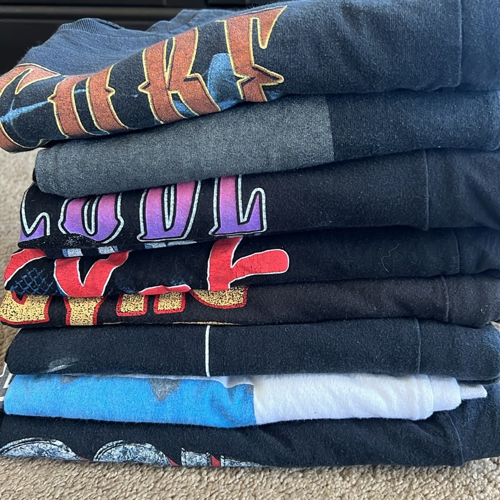 LOT 9 Ice Cube, Eazy-E, Lil Wayne, Notorious BIG (Biggie Smalls) & Jay Z tshirts